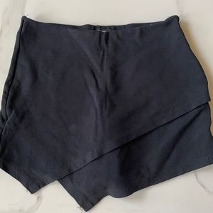 Fashion Nova Black Skort Wrap